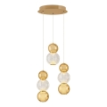 Lampada a sospensione LED CREMONA LED/17W/230V 3000K oro