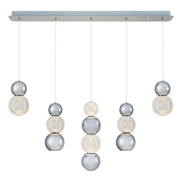 Lampada a sospensione LED CREMONA LED/27W/230V 3000K cromo opaco