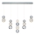 Lampada a sospensione LED CREMONA LED/27W/230V 3000K cromo opaco