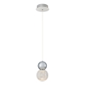 Lampada a sospensione LED CREMONA LED/5W/230V 3000K cromo opaco