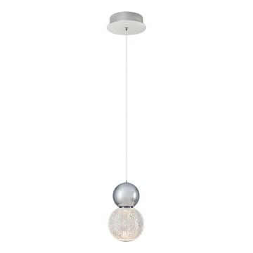 Lampada a sospensione LED CREMONA LED/5W/230V 3000K cromo opaco