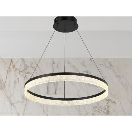 Lampadario LED dimmerabile a sospensione su cavo ALIANZ, 60W/230V, 3000–6000K, Ø 80 cm + telecomando