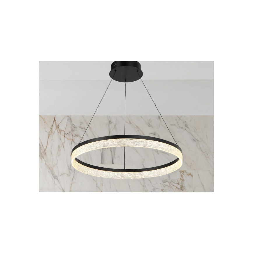 Lampadario LED dimmerabile a sospensione su cavo ALIANZ, 60W/230V, 3000–6000K, Ø 80 cm + telecomando