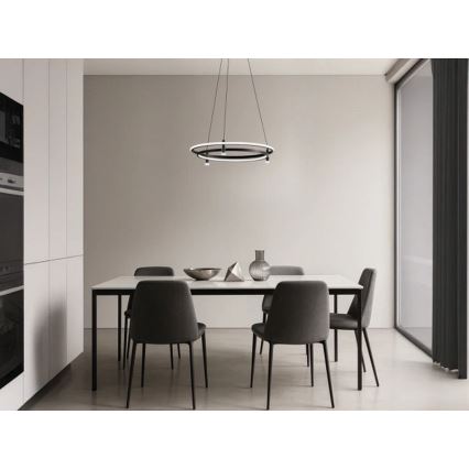 Lampadario LED dimmerabile a sospensione su cavo LED/100W/230V 3000-6500K Ø 60 cm + telecomando
