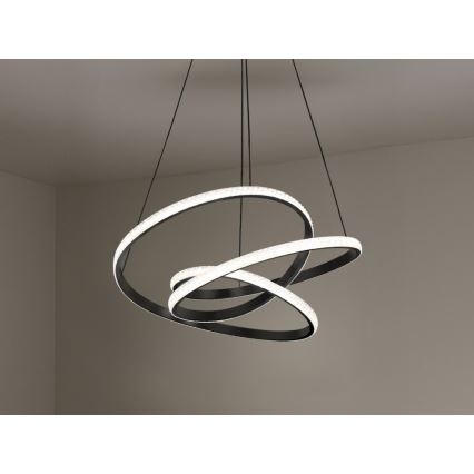 Lampadario a sospensione LED dimmerabile su cavo LED/90W/230V 3000-6500K Ø 47 cm + telecomando