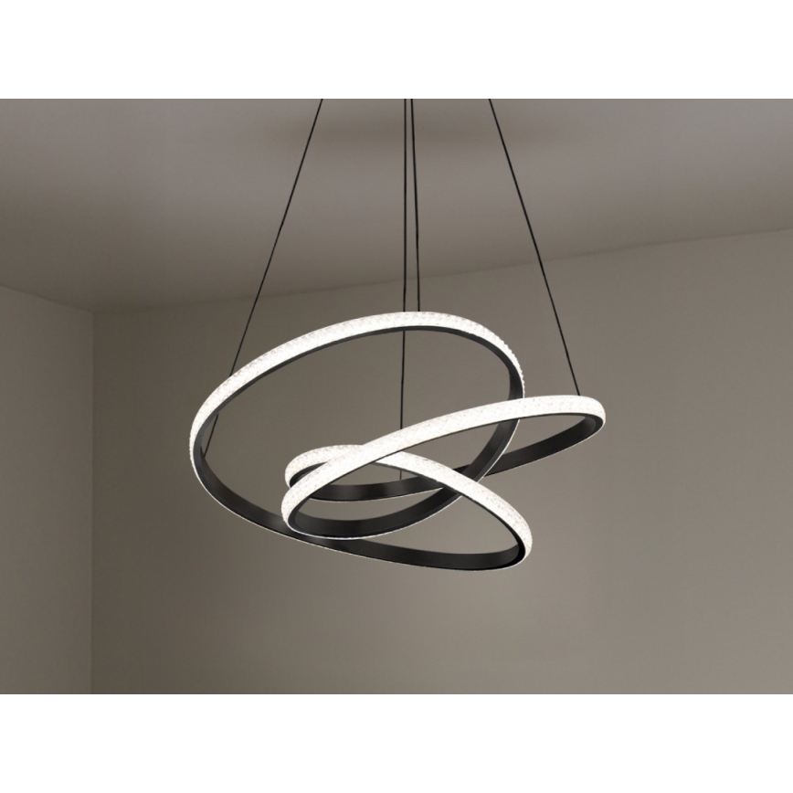 Lampadario a sospensione LED dimmerabile su cavo LED/90W/230V 3000-6500K Ø 47 cm + telecomando