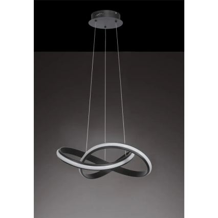 Lampada a sospensione LED dimmerabile su cavo SALO LED/28W/230V 3000K nero