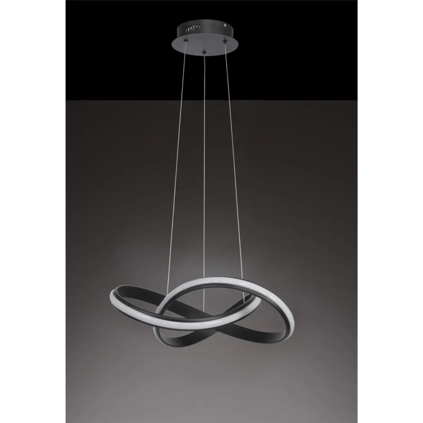 Lampada a sospensione LED dimmerabile su cavo SALO LED/28W/230V 3000K nero
