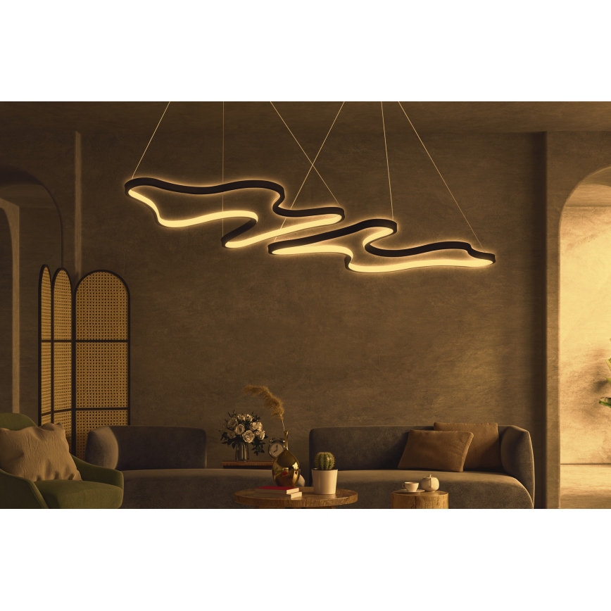 Lampada a sospensione LED DUPLE ARTISAN LED/80W/230V 4000K nera