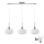 Lampada a sospensione LED HARMA 3xE27/60W/230V cromo opaco/bianco