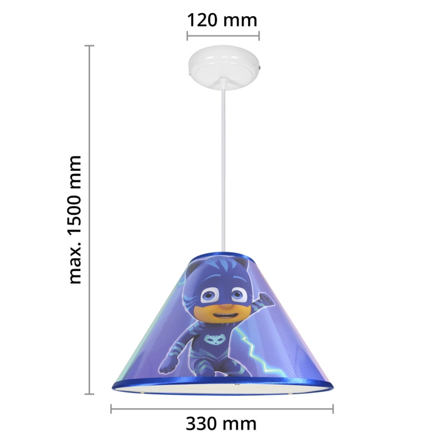 Lampada a sospensione LED per bambini PJ MASK 1xE27/40W/230V