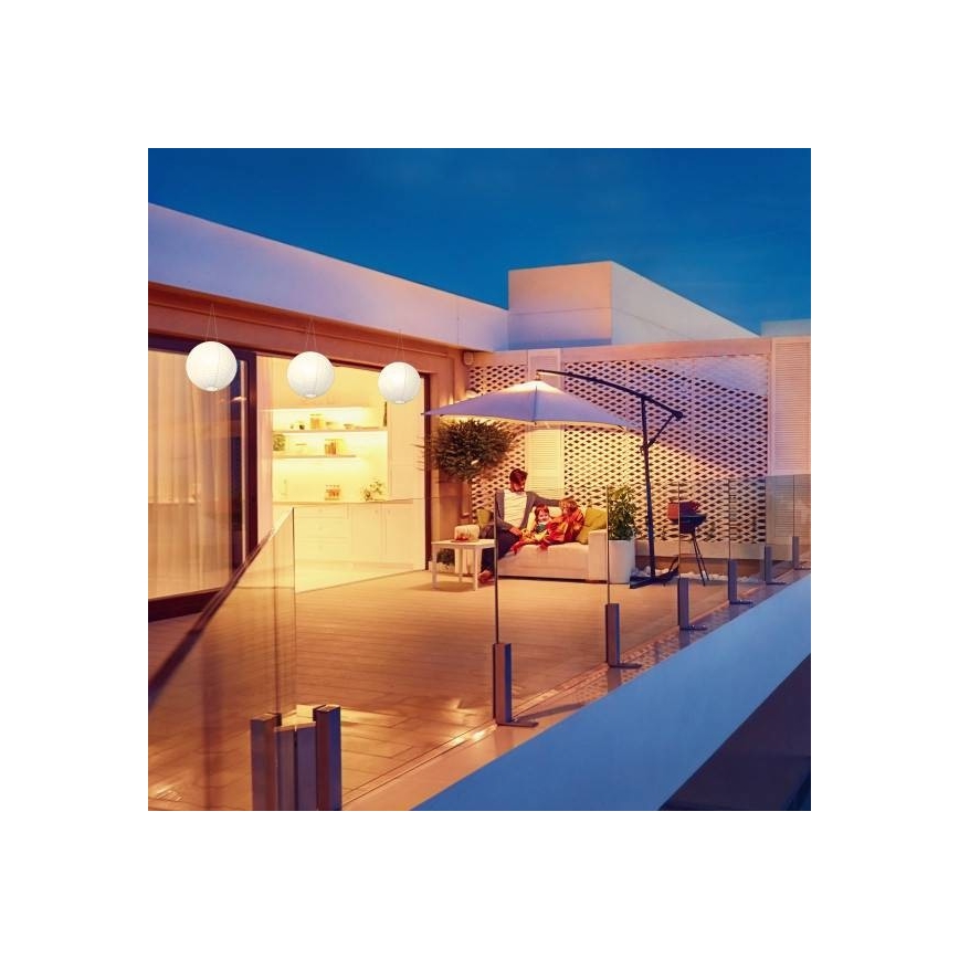 Lampada a sospensione LED Solar ORIGAMI LED/0,08W/1,2V 300mAh d. 30 cm IP44