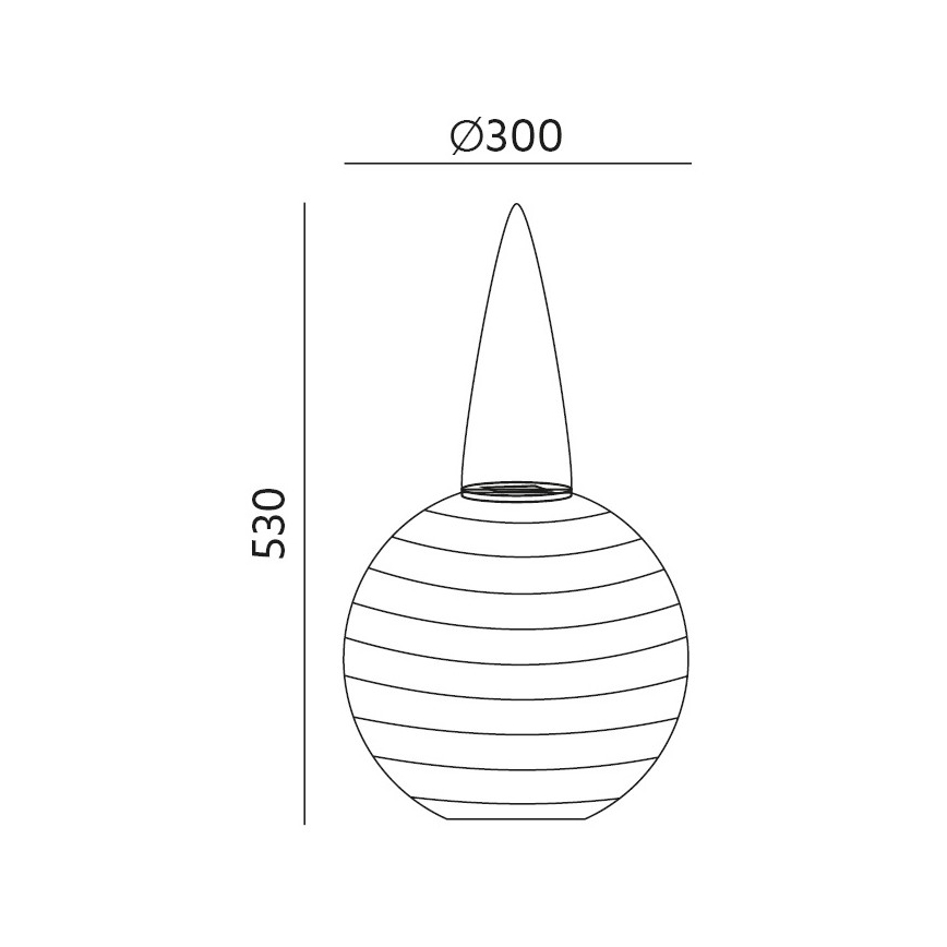Lampada a sospensione LED Solar ORIGAMI LED/0,08W/1,2V 300mAh d. 30 cm IP44