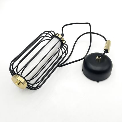 Lampada a sospensione LED su cavo BONNIE LED/10W/230V 3000K nera