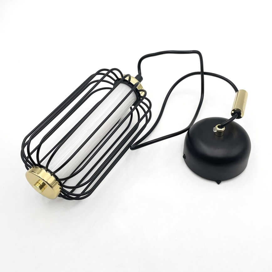 Lampada a sospensione LED su cavo BONNIE LED/10W/230V 3000K nera