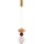 Lampada a sospensione LED su cavo FLORES LED/10W/230V oro/arancione/marrone