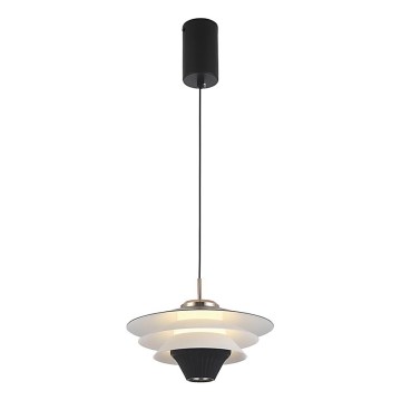 Lampada a sospensione LED su cavo MANLEY LED/5W/230V nero/bianco