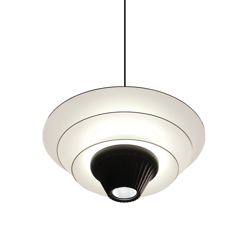 Lampada a sospensione LED su cavo MANLEY LED/5W/230V nero/bianco