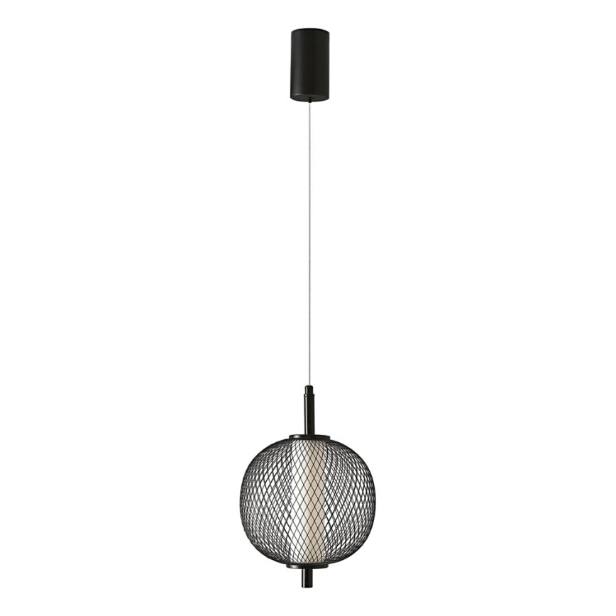 Lampada a sospensione LED su cavo PUMA LED/10W/230V Ø 20 cm, nera