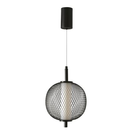 Lampada a sospensione LED su cavo PUMA LED/10W/230V Ø 20 cm, nera