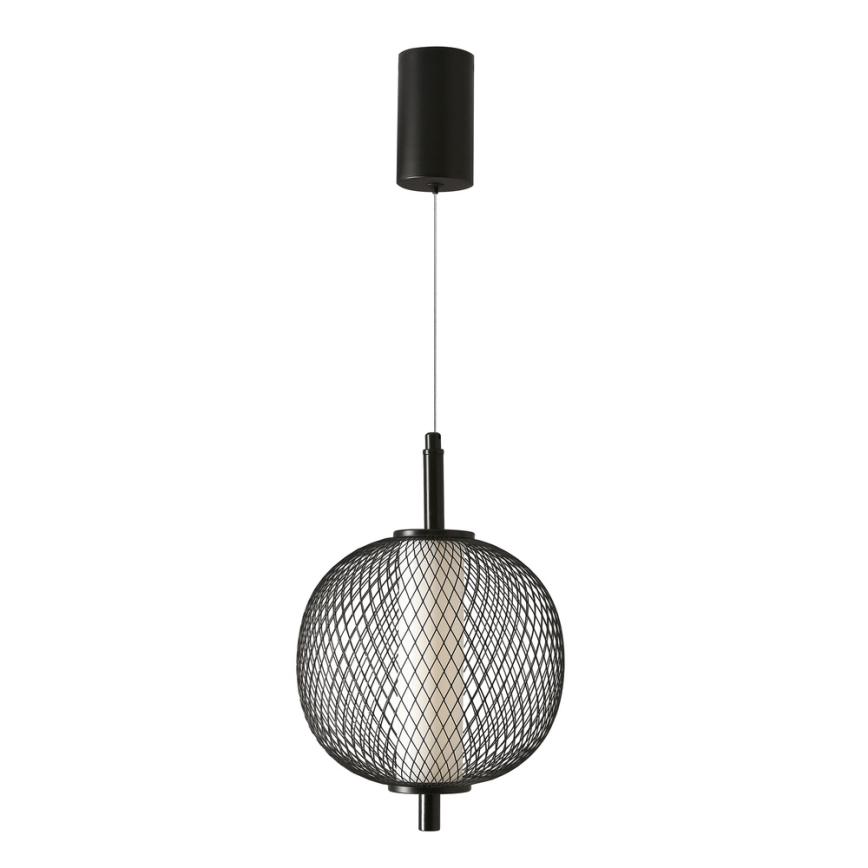 Lampada a sospensione LED su cavo PUMA LED/10W/230V Ø 20 cm, nera