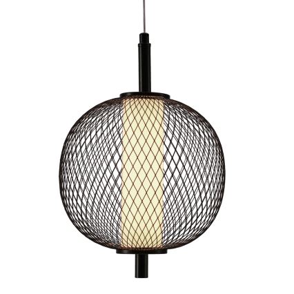 Lampada a sospensione LED su cavo PUMA LED/10W/230V Ø 20 cm, nera