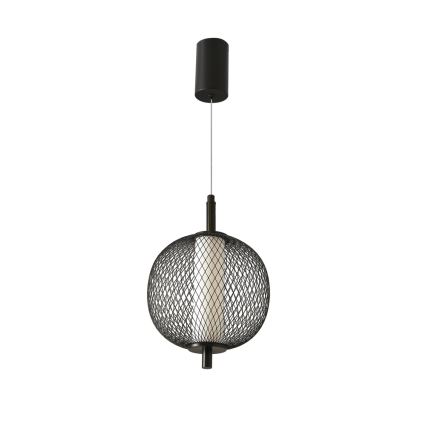 Lampada a sospensione LED su cavo PUMA LED/10W/230V Ø 20 cm, nera
