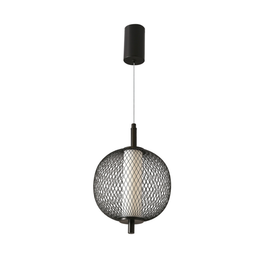 Lampada a sospensione LED su cavo PUMA LED/10W/230V Ø 20 cm, nera