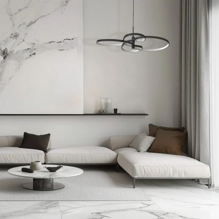 Lampada a sospensione LED su cavo RIBBON LED/37W/230V 4000K nero