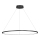 Lampada a sospensione LED su cavo SATURNO LED/57W/230V Ø 100 cm IP44 nero