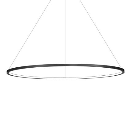 Lampada a sospensione LED su cavo SATURNO LED/57W/230V Ø 100 cm IP44 nero