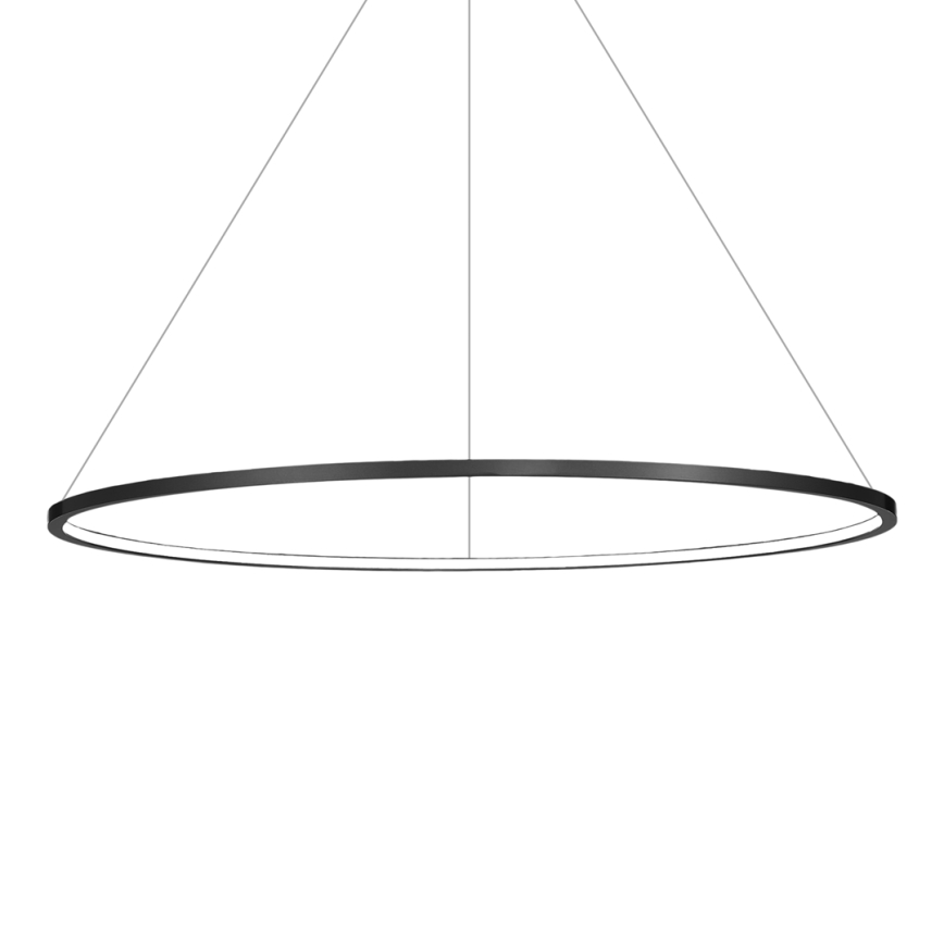 Lampada a sospensione LED su cavo SATURNO LED/57W/230V Ø 100 cm IP44 nero