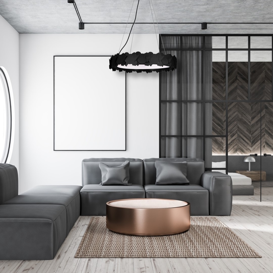 Lampada a sospensione LED su cavo SOHO LED/24W/230V, nero