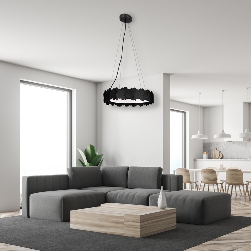 Lampada a sospensione LED su cavo SOHO LED/24W/230V, nero