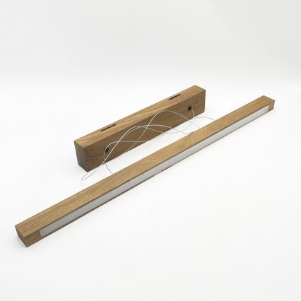 Lampada a sospensione LED su cavo VERDE LED/18W/230V 3000K 76 cm rovere