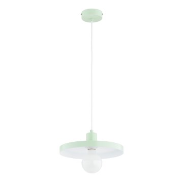 Lampada a sospensione LITO 1xE27/15W/230V verde menta