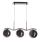 Lampada a sospensione LUMOS 3xG9/20W/230V fumé nera
