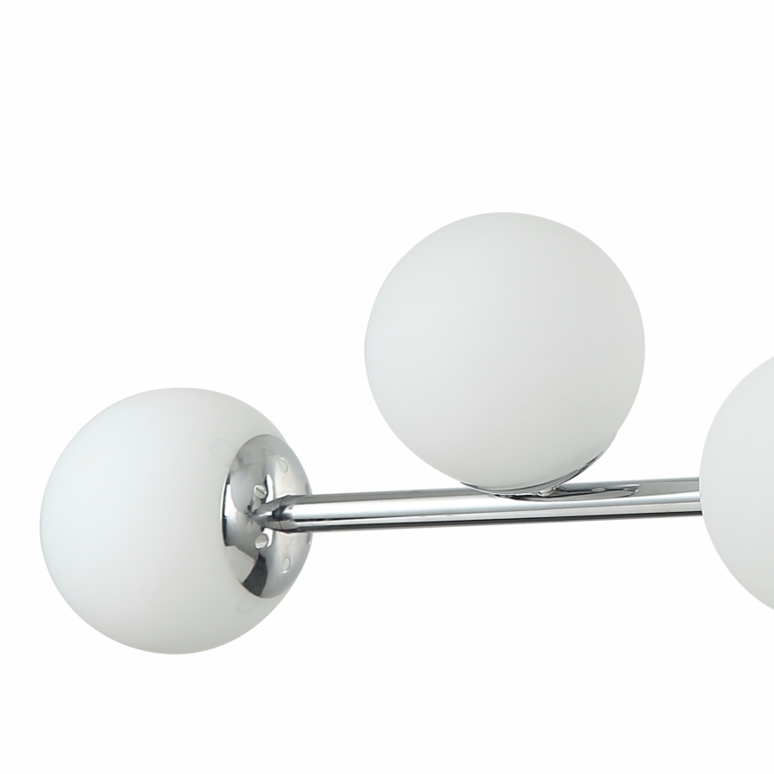 Lampada a sospensione MADDIE 5xE14/5W/230V Cromo lucido