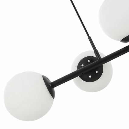 Lampada a sospensione MADDIE 5xE14/5W/230V Nero