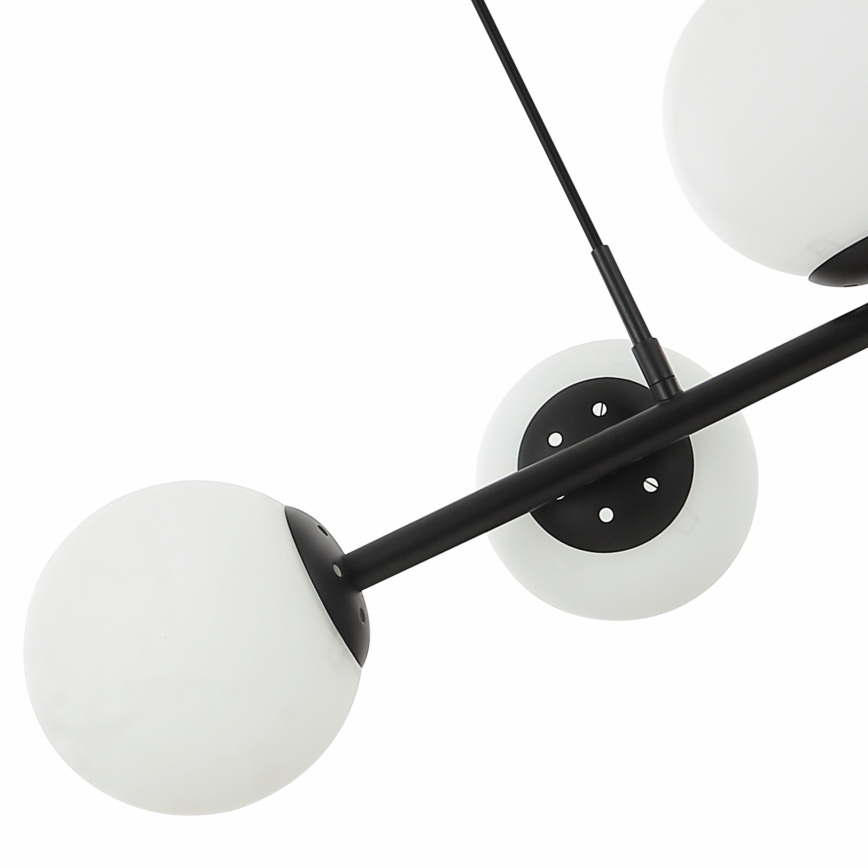 Lampada a sospensione MADDIE 5xE14/5W/230V Nero