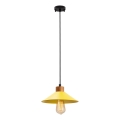 Lampada a sospensione MANAVGAT 1xE27/40W/230V gialla/marrone