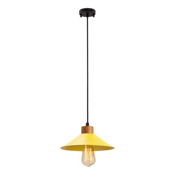 Lampada a sospensione MANAVGAT 1xE27/40W/230V gialla/marrone