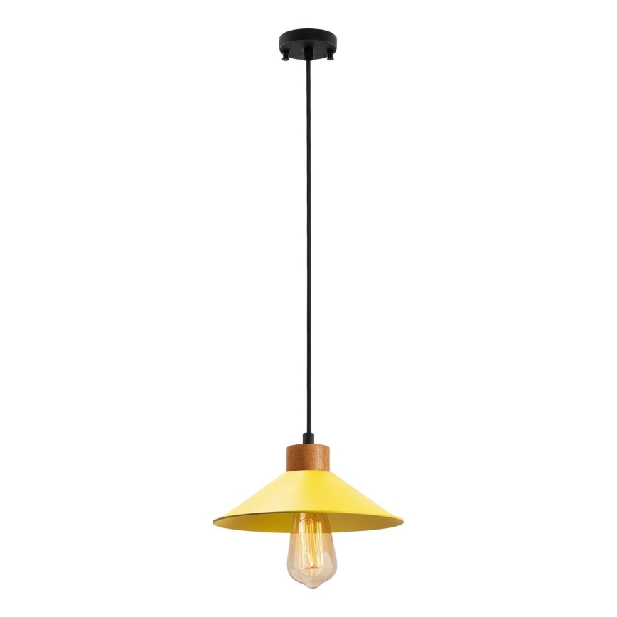 Lampada a sospensione MANAVGAT 1xE27/40W/230V gialla/marrone