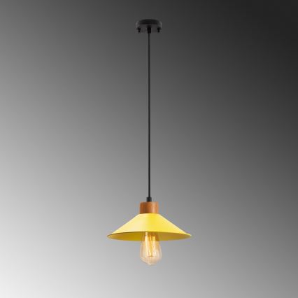 Lampada a sospensione MANAVGAT 1xE27/40W/230V gialla/marrone