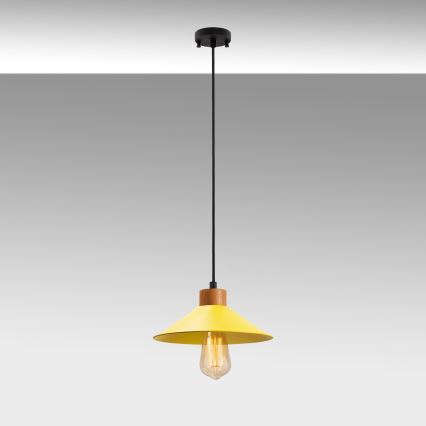 Lampada a sospensione MANAVGAT 1xE27/40W/230V gialla/marrone