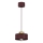 Lampada a sospensione MARTI 1xE27/15W/230V bordeaux/oro