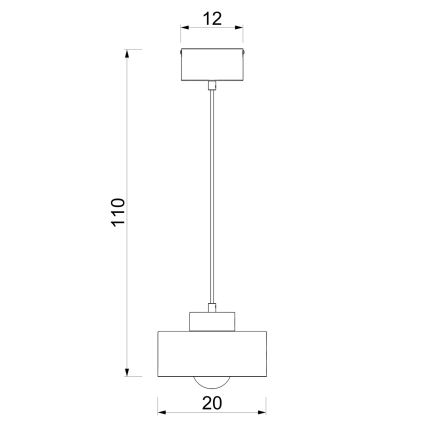 Lampada a sospensione MARTI 1xE27/15W/230V bordeaux/oro