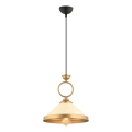 Lampada a sospensione MONZA 1xE27/40W/230V Ø 30 cm crema/bronzo