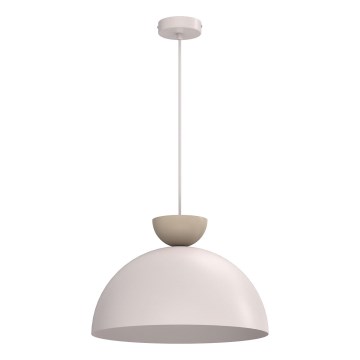 Lampada a sospensione NEVIS con cavo 1xE27/15W/230V Ø 38 cm crema