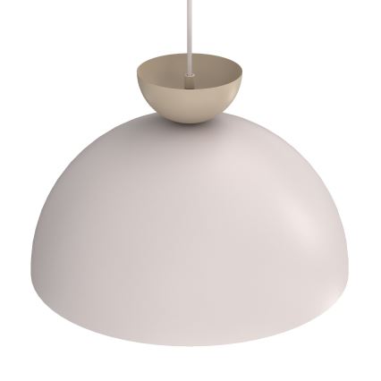 Lampada a sospensione NEVIS con cavo 1xE27/15W/230V Ø 38 cm crema